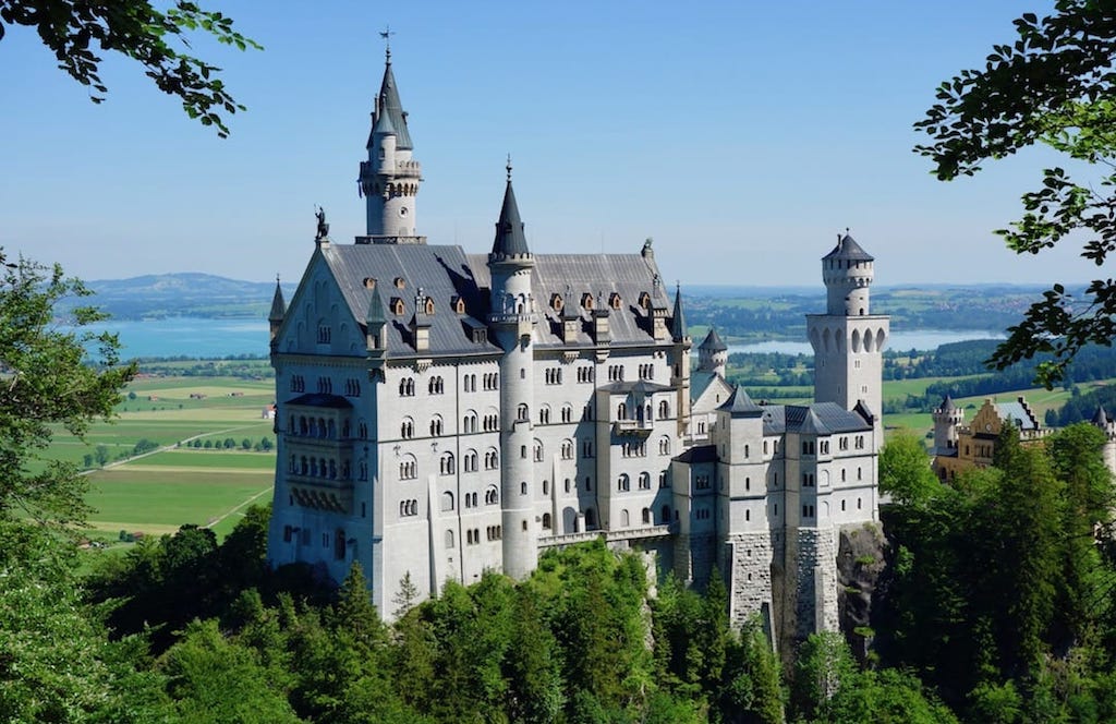 A Disney-style castle in Bavaria