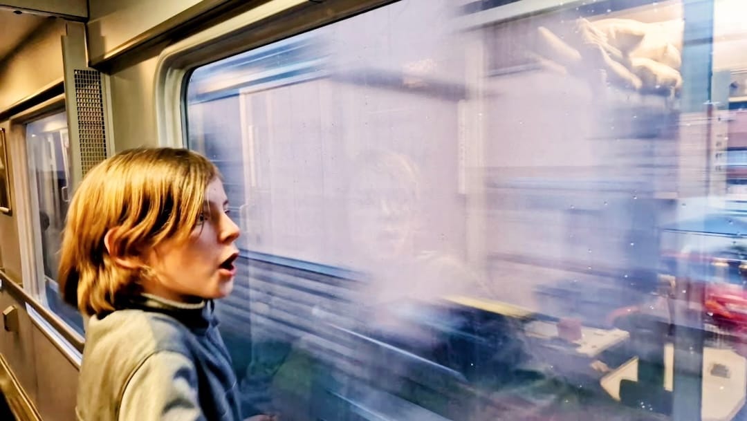 Excitement on the night train!
