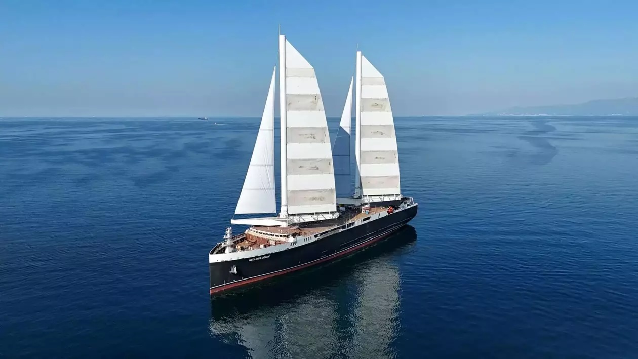 The Neoliner Origin sailing cargo ship